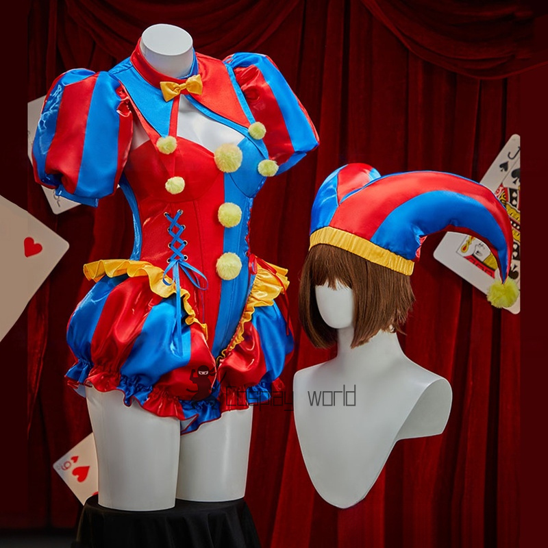 Party Games Name - Kostum Cosplay Pomni Baru untuk Kostum