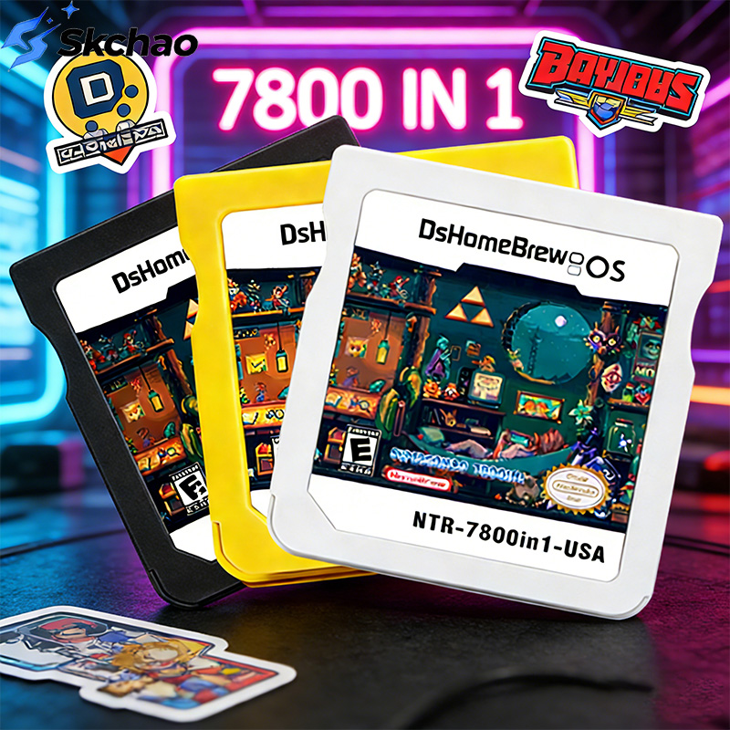 Party Games Nintendo - 7800 dalam 1 Kartu DS R4
