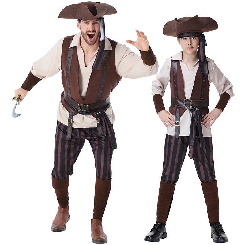 Party Games Kids - Kostum Kapten Bajak Laut Dewasa &