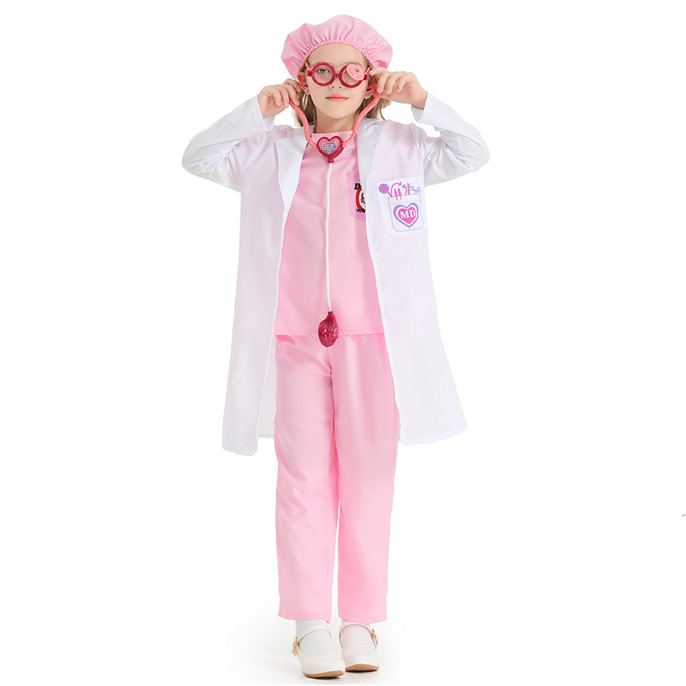 Party Games Kids - Kostum Dokter Perawat Halloween Anak-anak Uniseks