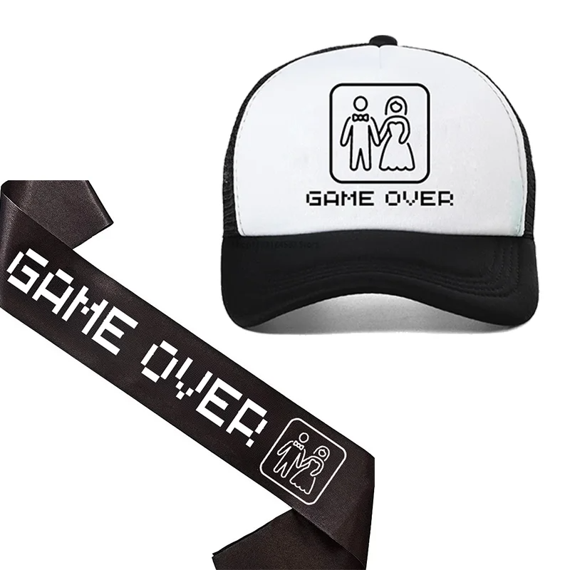 Party Games Bachelorette - Topi Sash Game Over untuk Calon