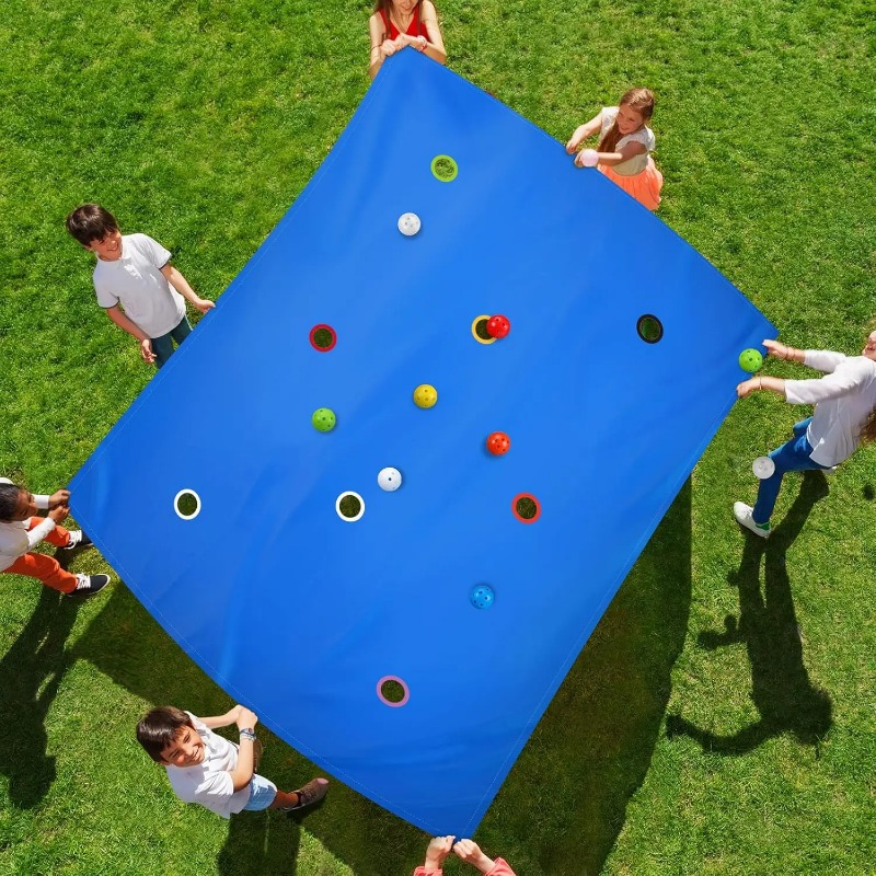 Party Games Group For Adults - 1 Buah Permainan Terpal Lubang Kooperatif