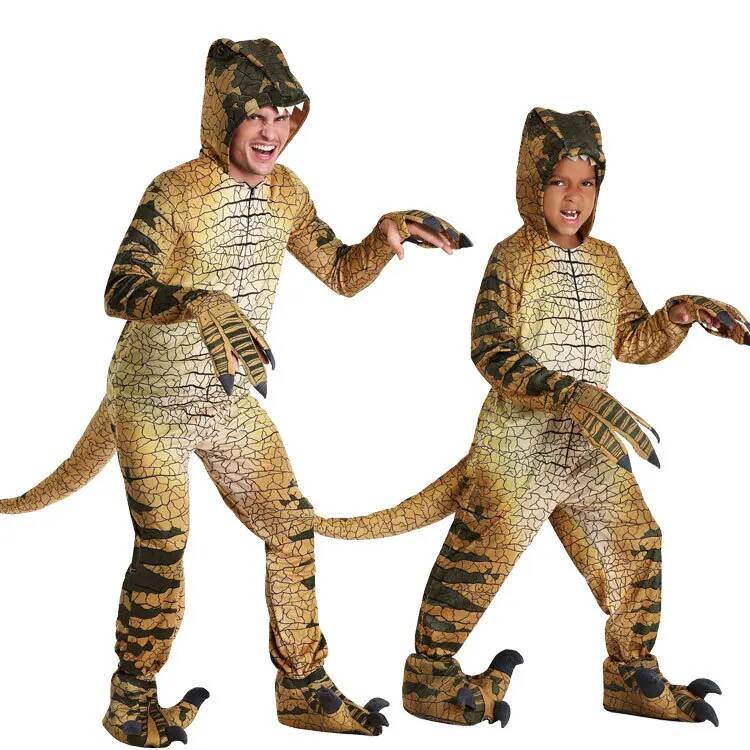 Party Games Kids - Kostum Anak-anak Dinosaurus Tyrannosaurus Kostum Cosplay