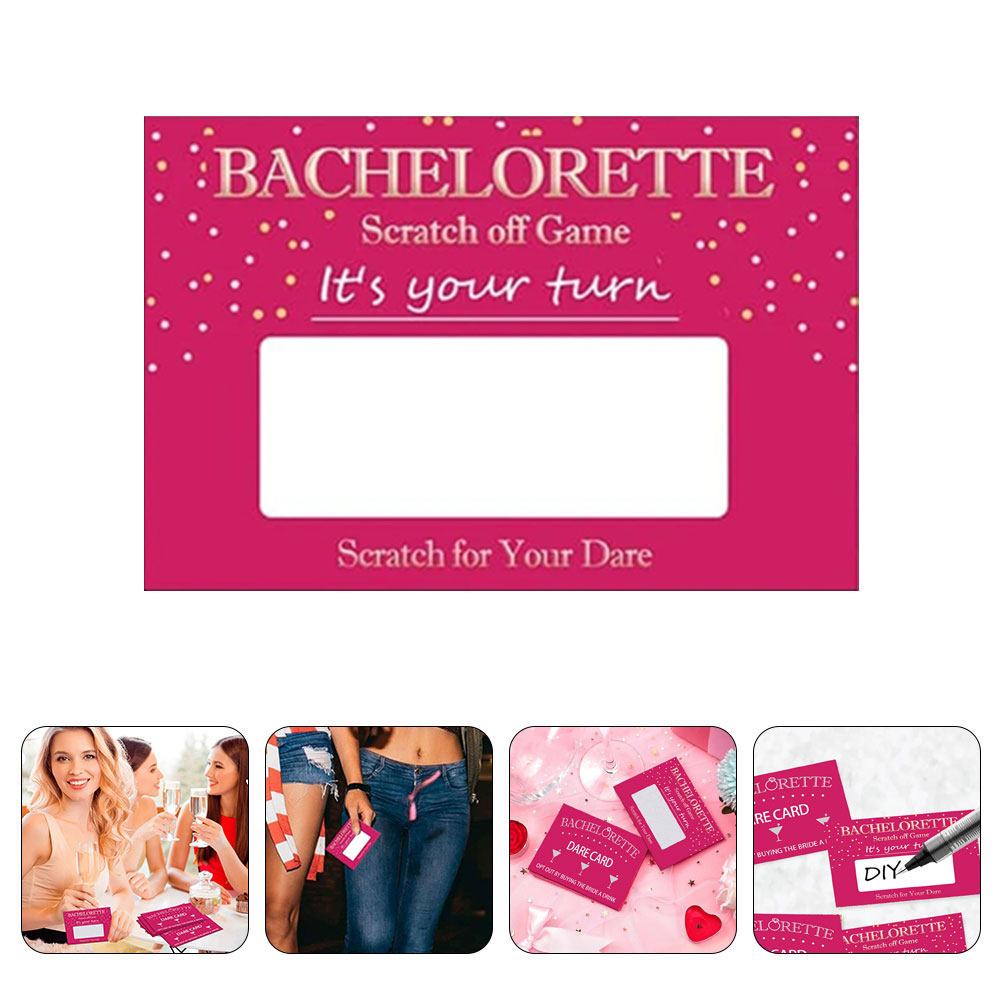 Party Games Bachelorette - 20 Lembar Kartu Permainan Gores untuk