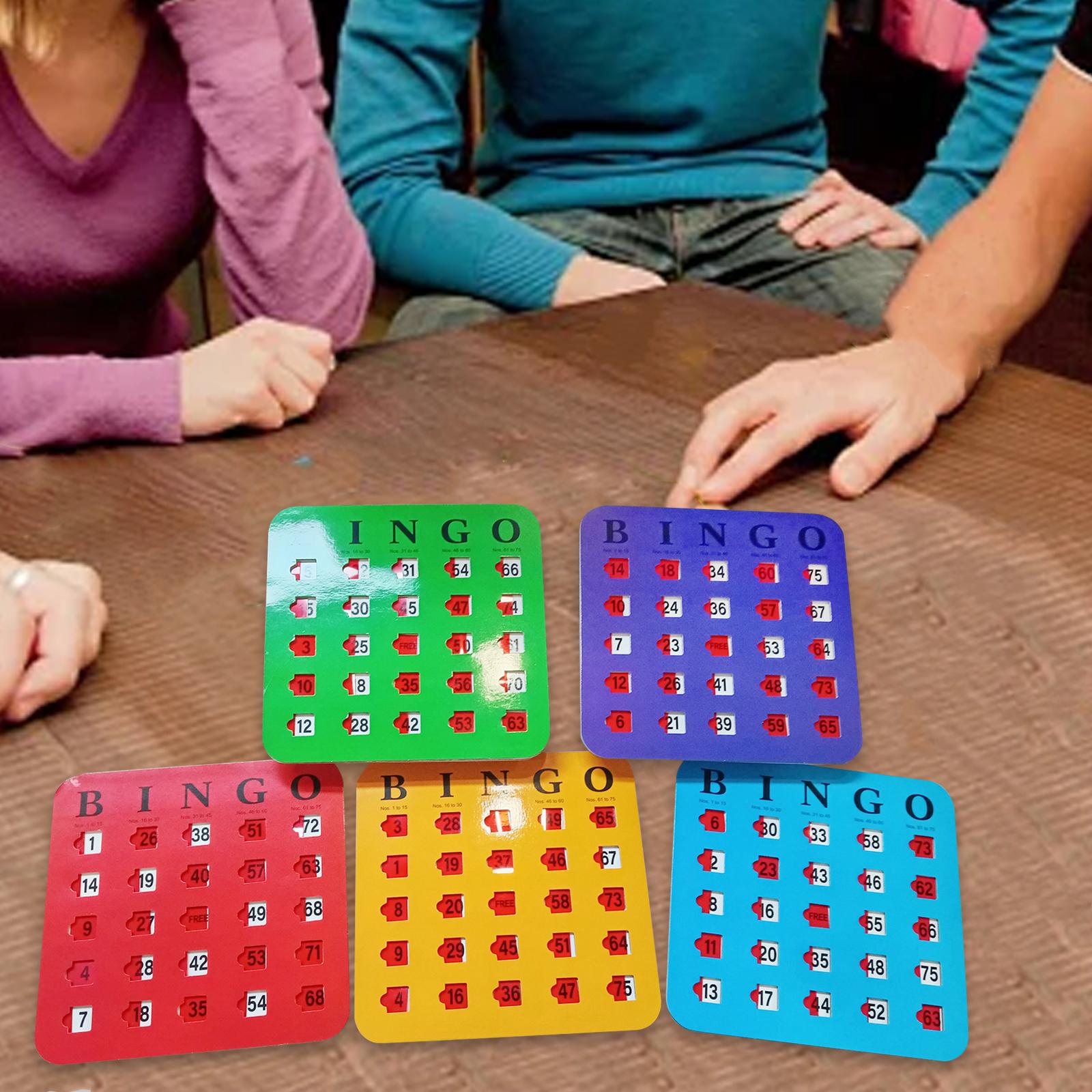 Party Games Large Groups - 5 Buah Kartu Bingo Kardus Cetak