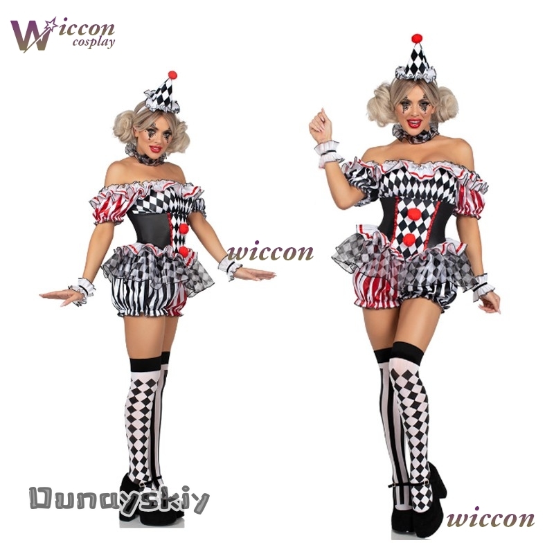 Party Games Free Online - Kostum Cosplay Badut Wanita Pakaian Pertunjukan