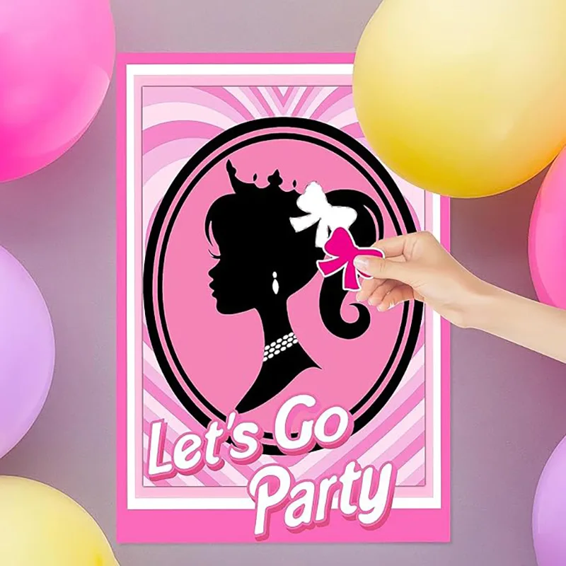Party Games Bachelorette - 1set Let's Go Party Poster kertas