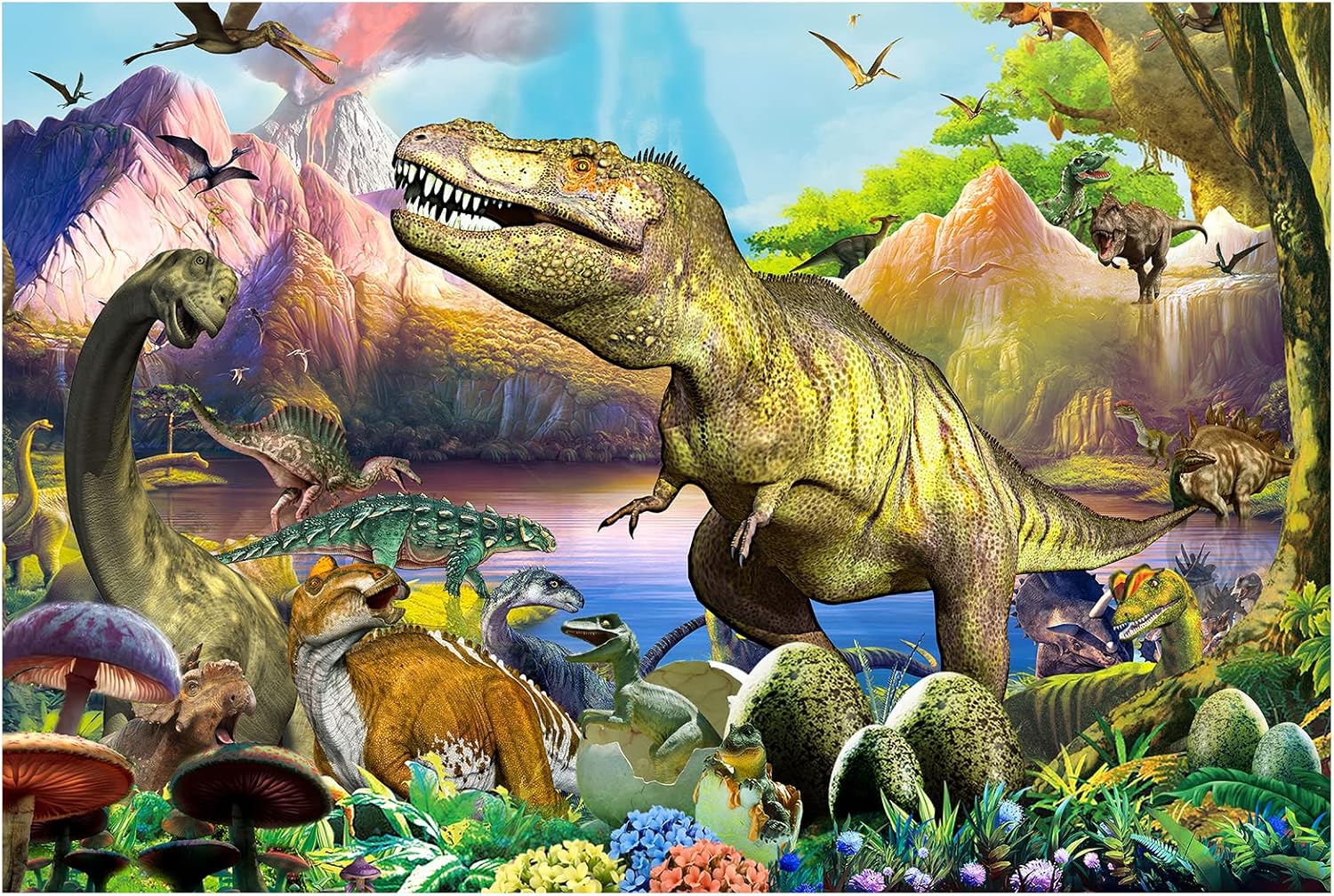 Party Games Group For Adults - Puzzle Kayu Dewasa Kelompok Dinosaurus 520/500/120