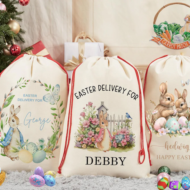 Tas Hadiah Kelinci Paskah deng - Party Games Name ulasan dan harga