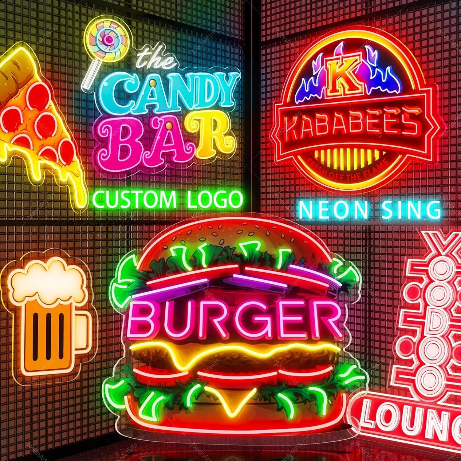 Lampu Neon LED Custom, Dekoras - Party Games Name ulasan dan harga