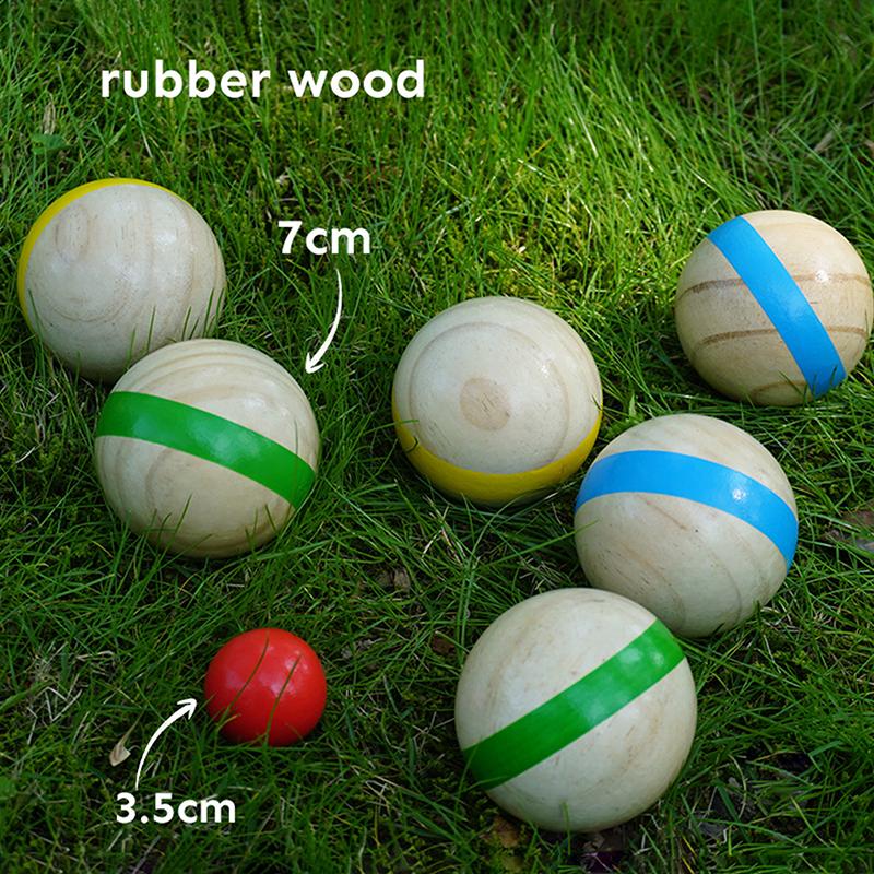 7 Buah Bola Bocce Kayu Bola Ol - Bocce Ball Lawn ulasan dan harga