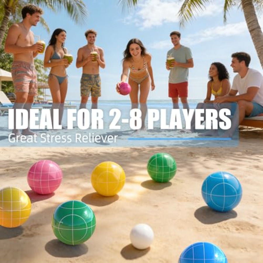 Set Bola Bocce untuk Halaman B - Bocce Ball Lawn ulasan dan harga