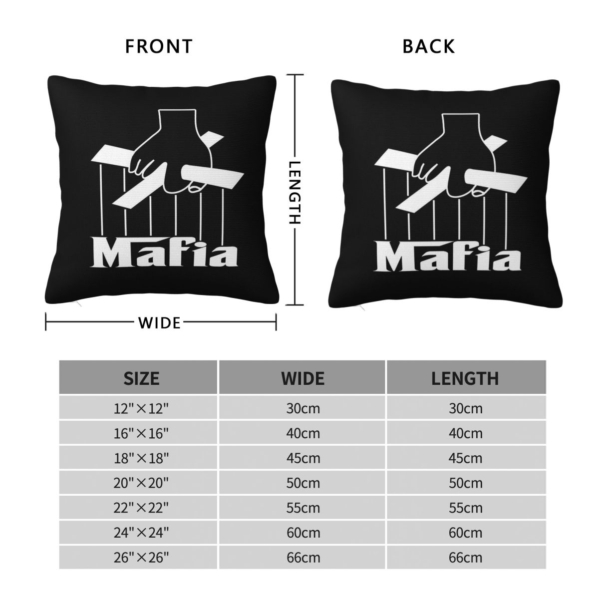 Sarung Bantal Persegi Permaina - Party Games Mafia ulasan dan harga