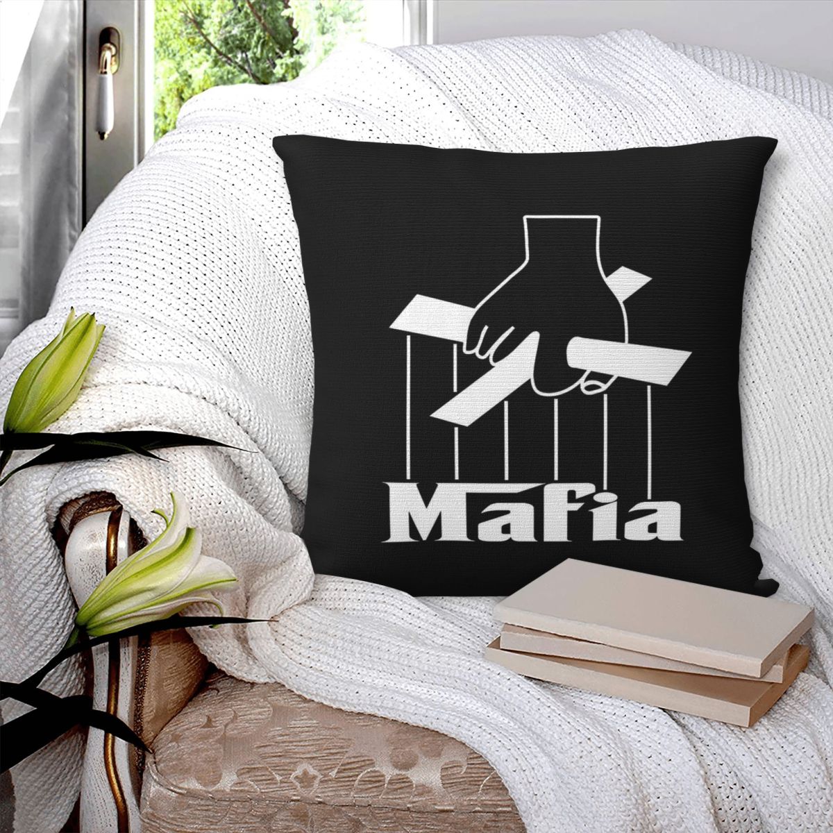 Sarung Bantal Persegi Permaina - Party Games Mafia ulasan dan harga