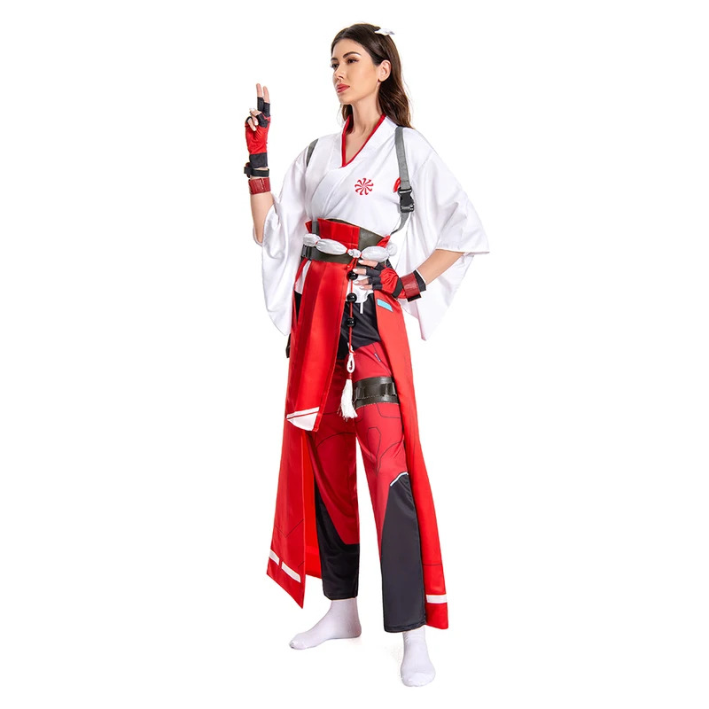 Kostum Cosplay Game OW Kiriko  - Party Games Youtube ulasan dan harga
