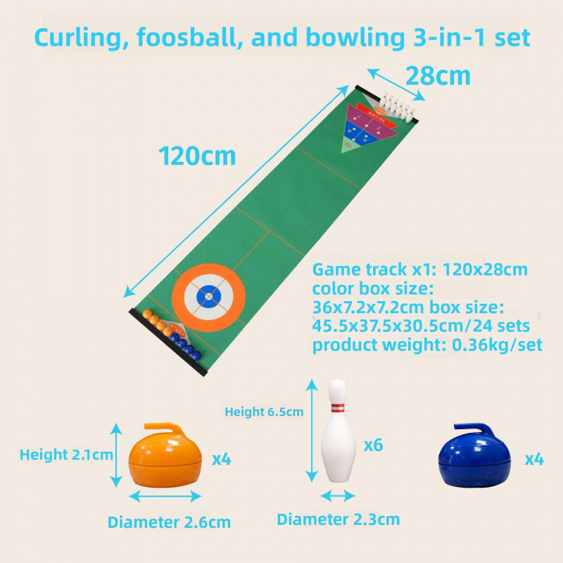 Set Permainan Meja Curling, Pe - Party Games Kids ulasan dan harga
